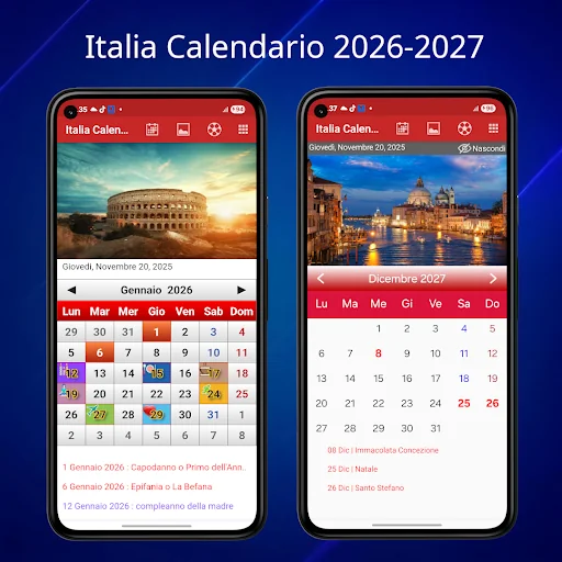 Italia Calendario 2026