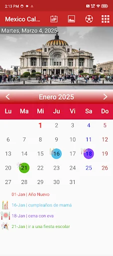 Mexico Calendario 2026 screenshot 2
