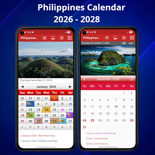Philippines Calendar 2026