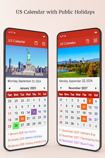 US Calendar 2026 screenshot 2
