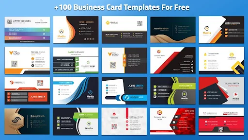 Business Card Maker with photo screenshot 1