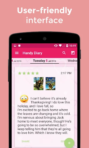 Diary with lock password screenshot 1