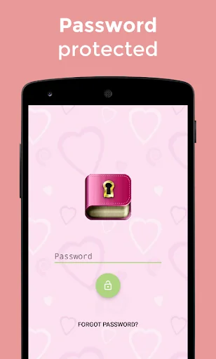 Diary with lock password screenshot 2