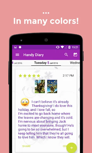 Diary with lock password screenshot 4