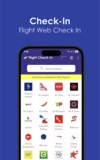 Flight Check In & Tickets screenshot 1