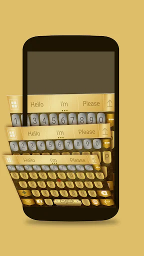 ai.keyboard Gold theme screenshot 3