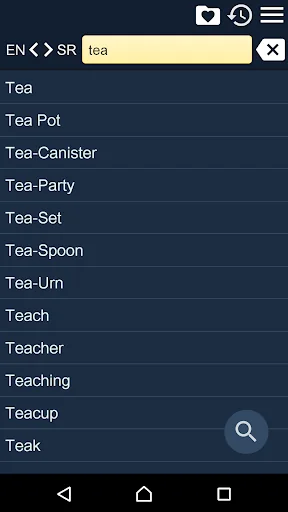 English Serbian Dictionary screenshot 1