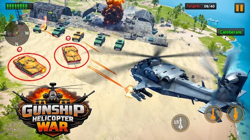 Gunship Helicopter War game screenshot 1