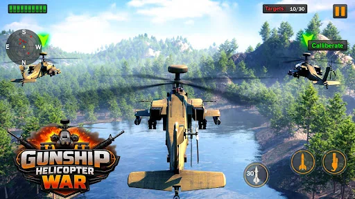 Gunship Helicopter War game screenshot 2