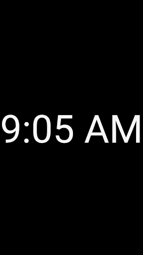 Deniz: Big clock full screen