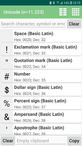 unicode