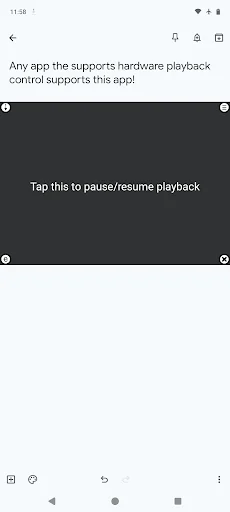 Pause media playback
