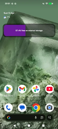 Simple Disk Space Widget
