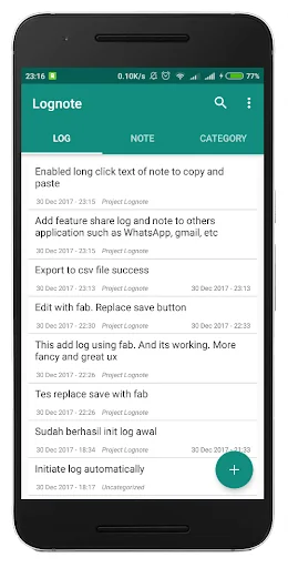 Lognote - Simple Log and Note