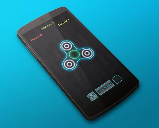 Fidget Spinner Neon