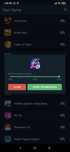 Fast Game - Booster screenshot 1