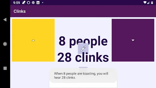 Cheers! Number of Clinks