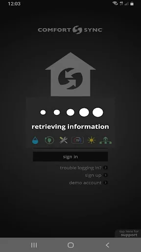 Comfort Sync® Thermostat screenshot 1