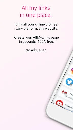 AllMyLinks: your link in bio screenshot 1