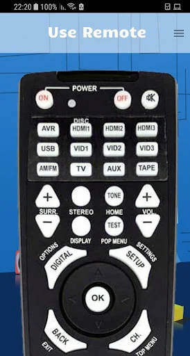 Remote for Harman Kardon AVR