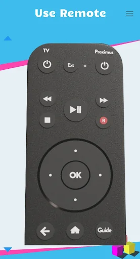 Remote control for Proximus TV