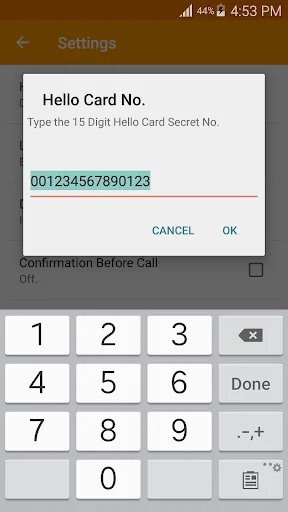 Hello Card Dialer screenshot 2