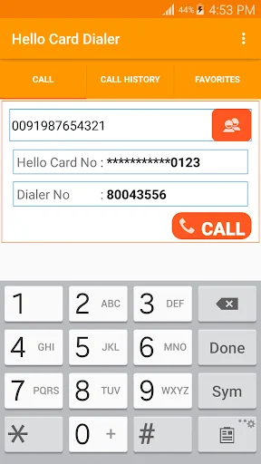 Hello Card Dialer screenshot 4