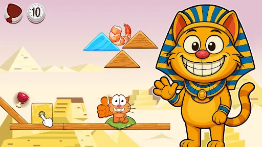 Hungry cat: physics puzzle screenshot 4