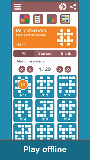 Crossword: Puzzle collection screenshot 3