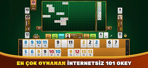 Okey & 101 Okey İnternetsiz HD screenshot 3
