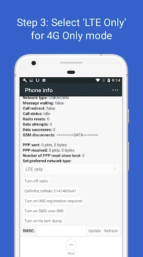 4G LTE Only Mode screenshot 3