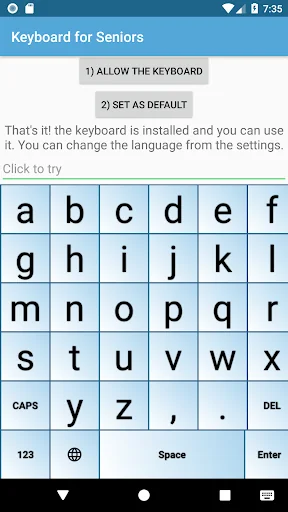 Keyboard for Seniors