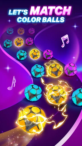 Dancing Road Color Balls Match screenshot 1