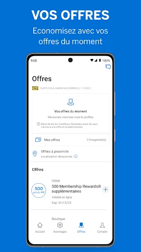 Amex France screenshot 2