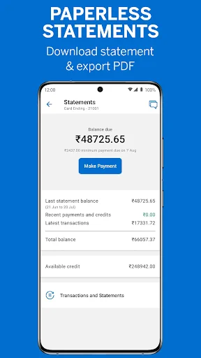 Amex India screenshot 2
