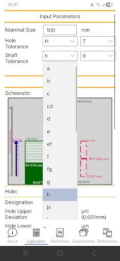 Fit Tolerance ISO screenshot 3