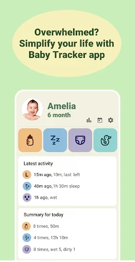 Baby tracker - feeding, sleep screenshot 1