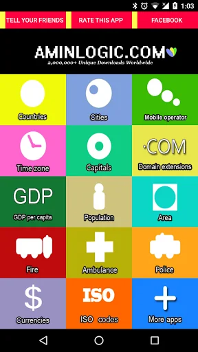 Country Codes - International screenshot 1