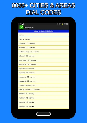 Country Codes - International screenshot 3