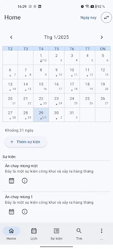Am lich - event calendar