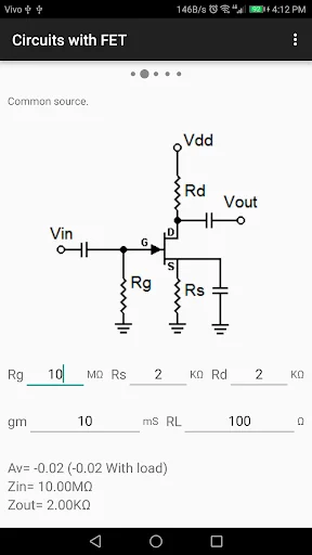 Electronic Circuit Calculation screenshot 3