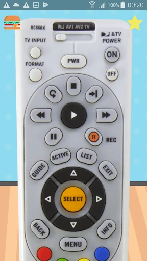 Remote For DirecTV RC66
