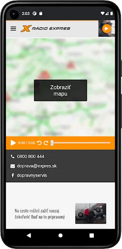 Dopravný servis Rádia Expres screenshot 1