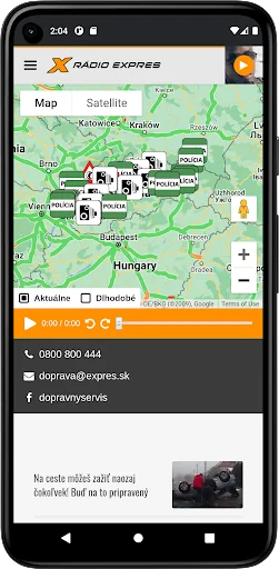 Dopravný servis Rádia Expres screenshot 2