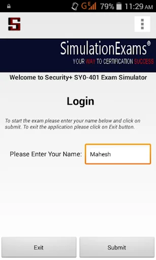 Sim-Ex Exam Sim for Security+