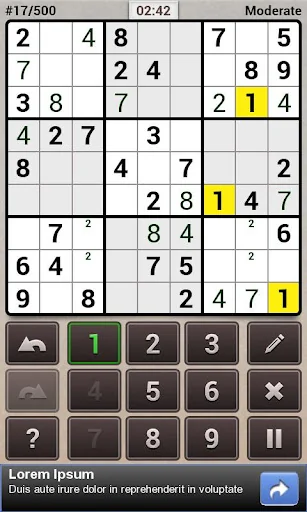Andoku Sudoku 2 screenshot 1
