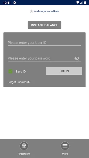 Andrew Johnson Bank screenshot 2