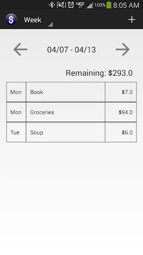 Weekly Budget