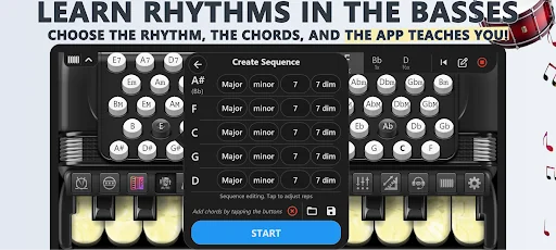 Accordion Piano Cassoto Game screenshot 4