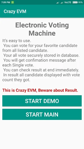 Crazy EVM (Electronic Voting M
